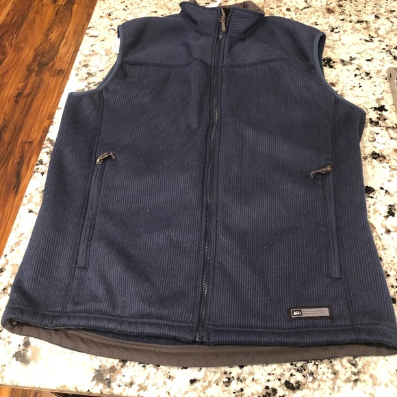 REI Other - REI Navy Blue Zip-Up Vest Jacket Recycled Polyester Outdoor